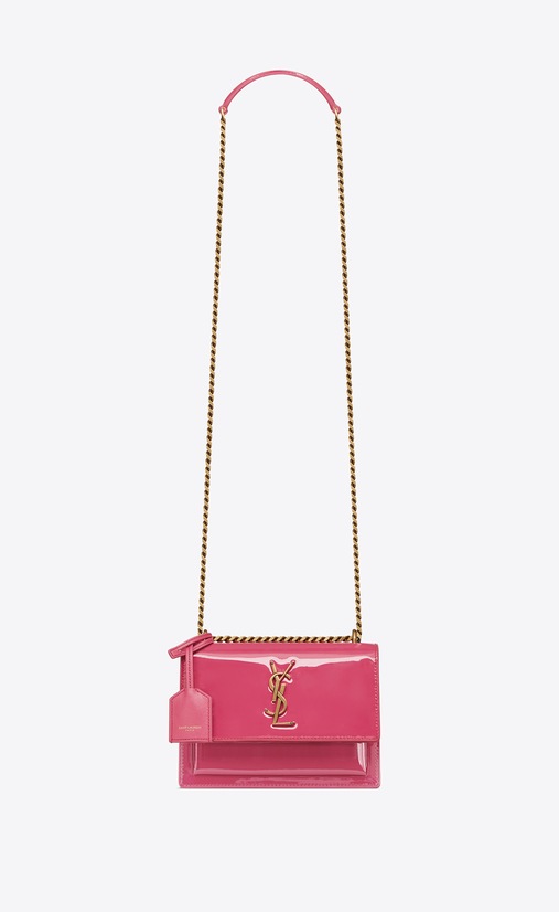 SAINT LAURENT Sunset レディース Sunset small in patent leather a_V4